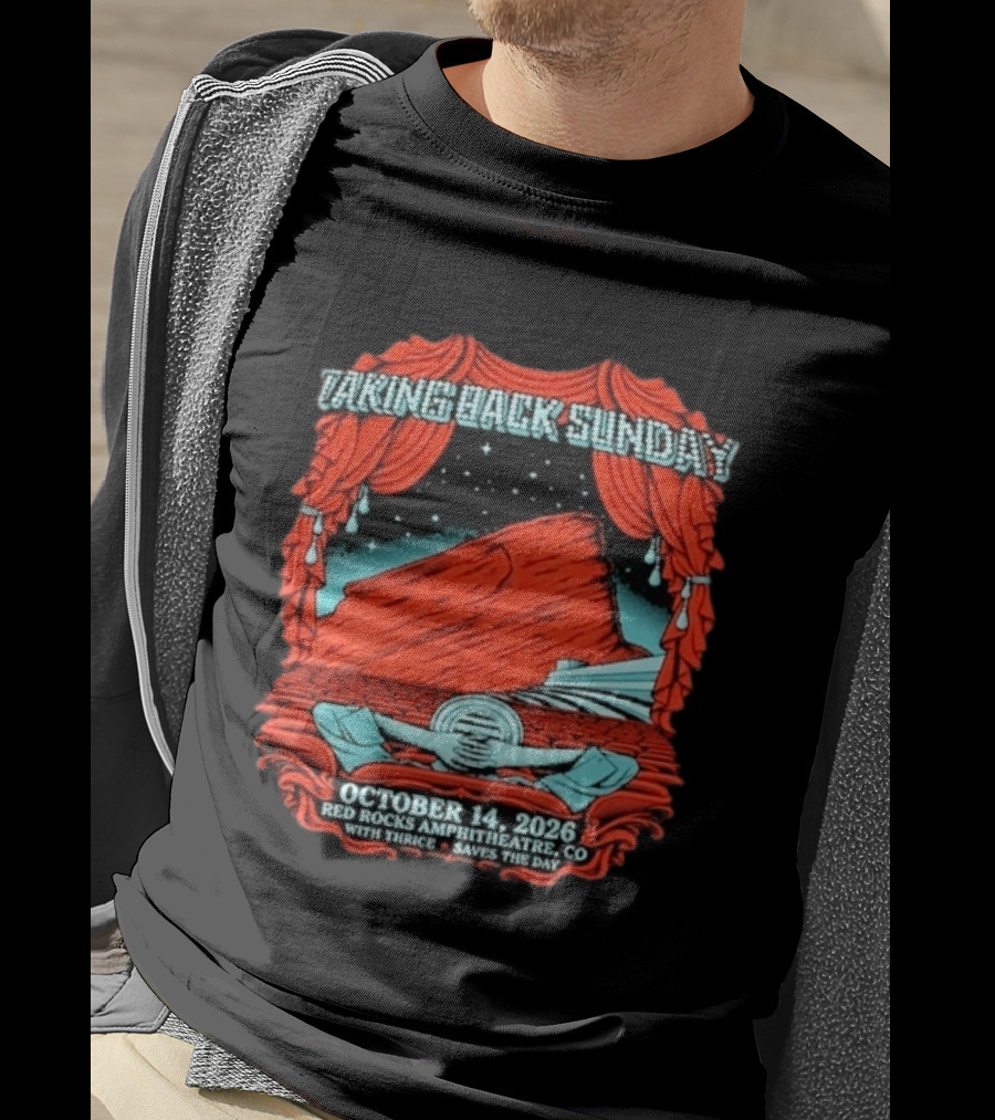 Taking Back Sunday Red Rocks Amphitheatre October 14 2026 With Thrice Saves The Day T-Shirt