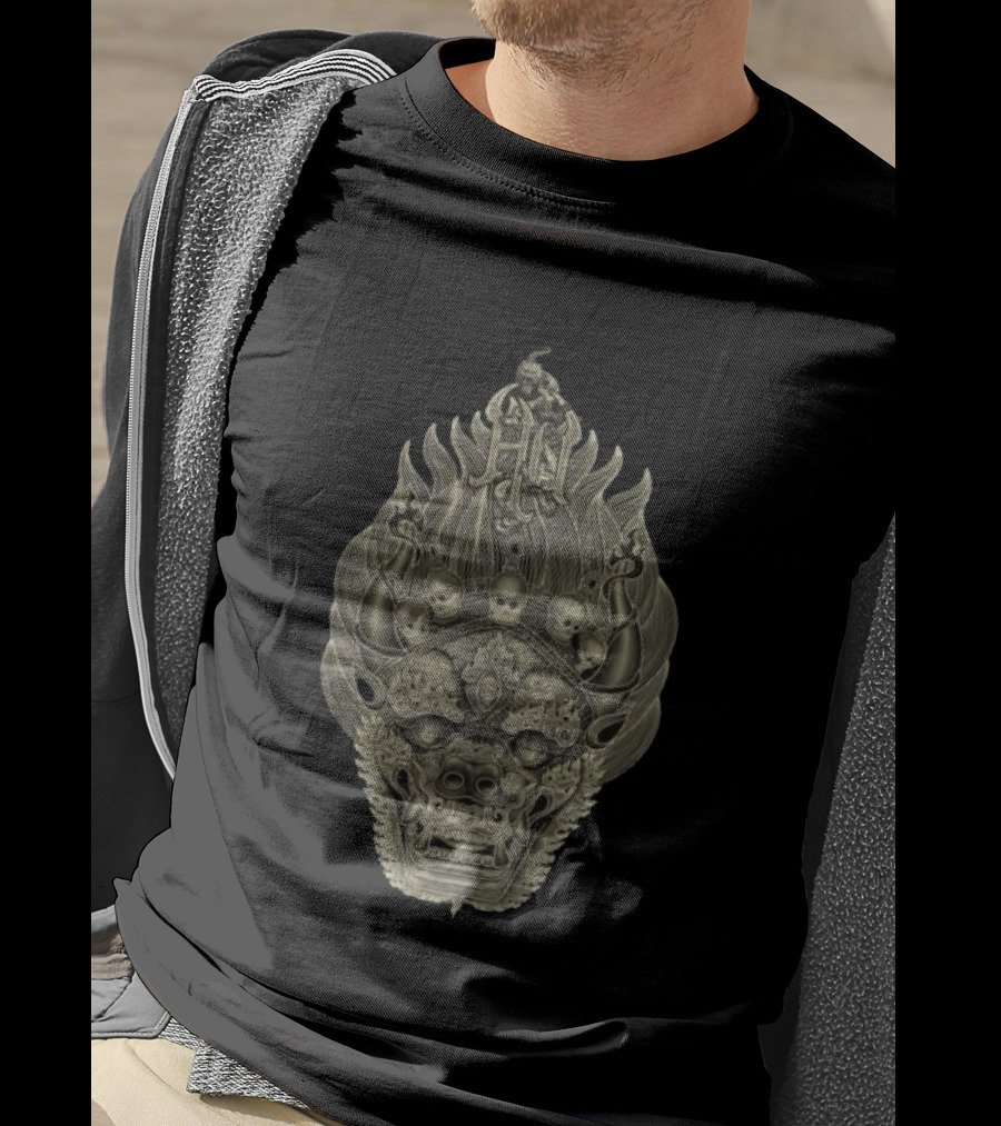 The Hu Store Halloween Mask Skull T-Shirt