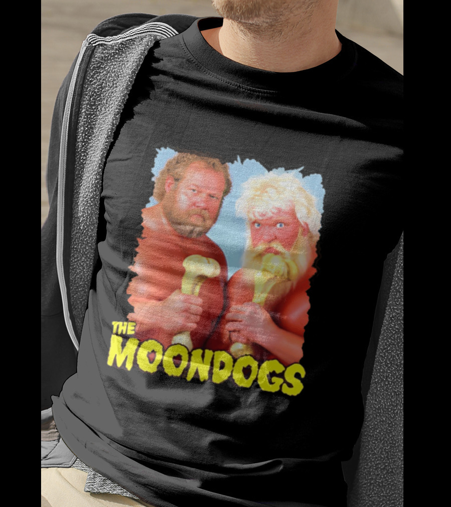 The Moondogs Wrestling Tag Team Iconic Bone Props T-Shirt