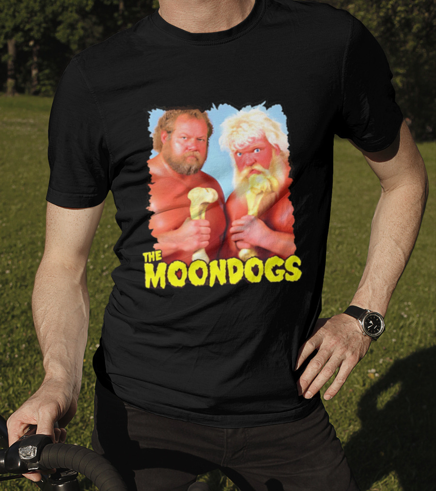 The Moondogs Wrestling Tag Team Iconic Bone Props T-Shirt