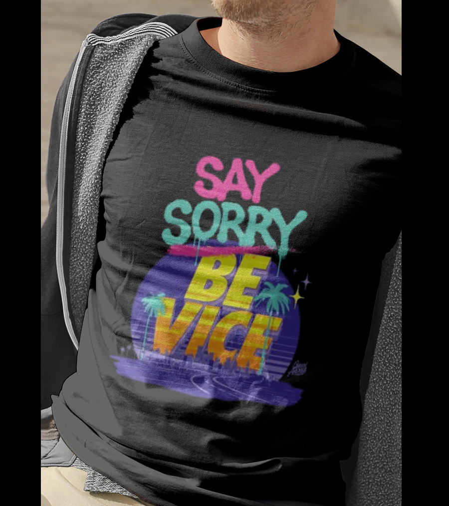 Queen Andrea Wynwood Walls Store Say Sorry Be Vice Retro Miami T-Shirt