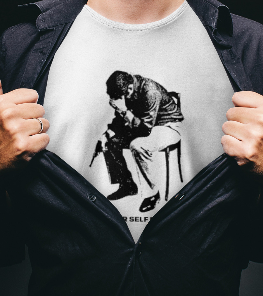 A Passion For Self Destruction Dark Aesthetic Sitting Figure T-Shirt