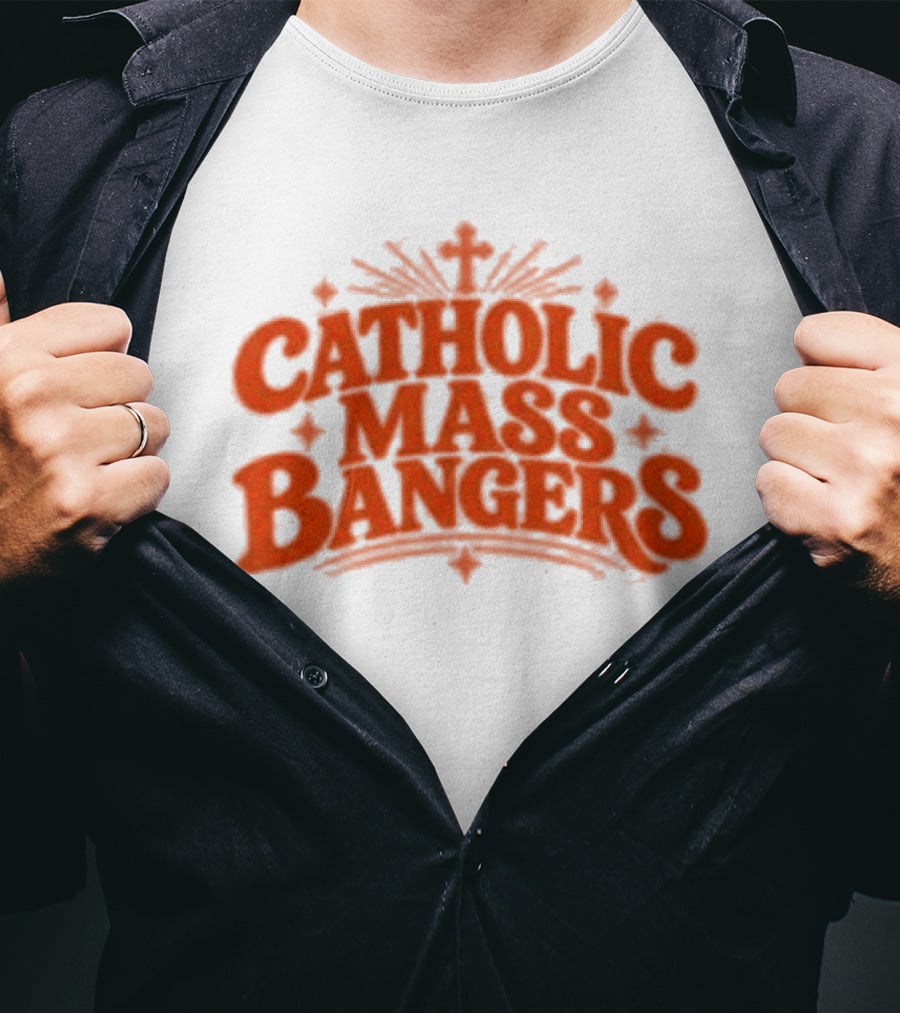 Catholic Mass Bangers Tracklist Iconic Worship Collection T-Shirt