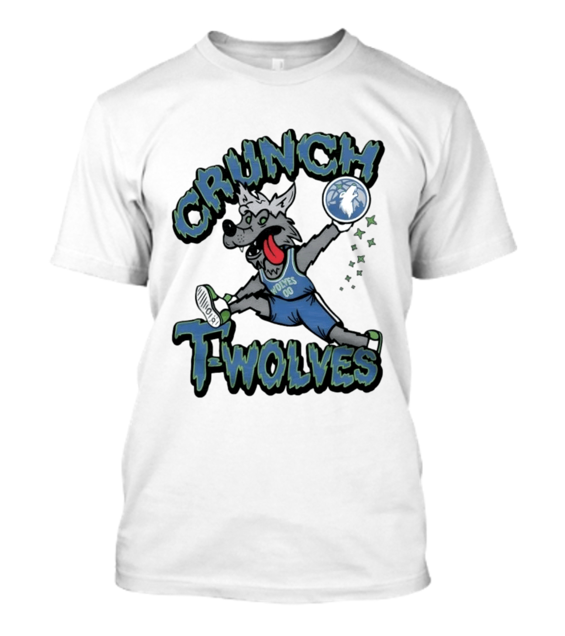 Crunch Wolves Wolves 00 Basketball T-Shirt
