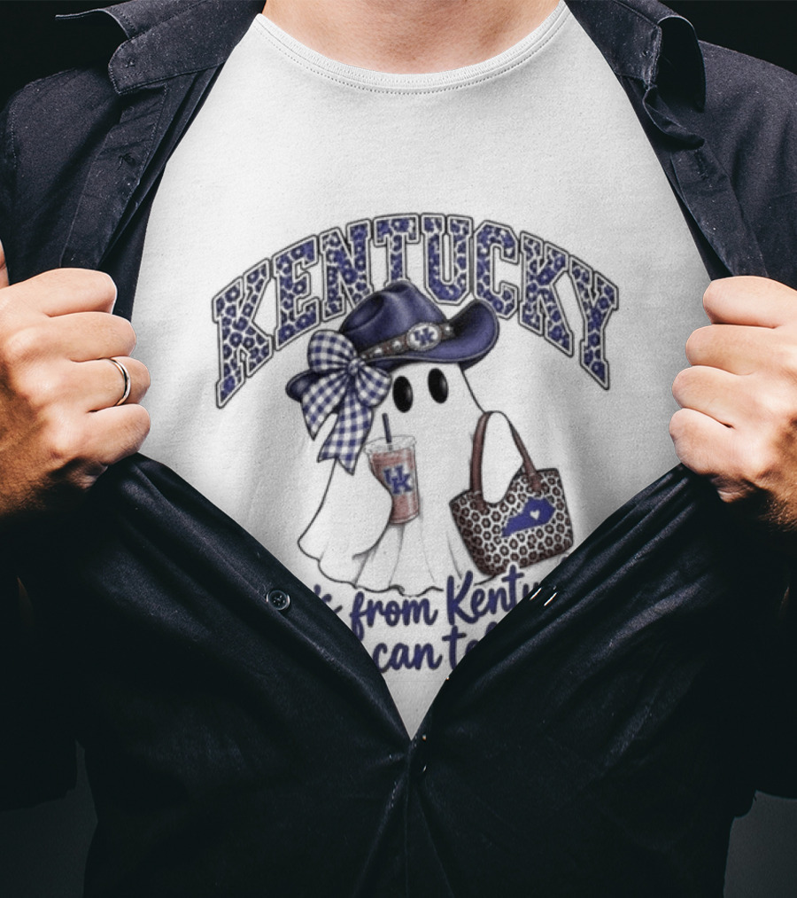 Kentucky Ghost Halloween She's From Kentucky I Can Tell T-Shirt