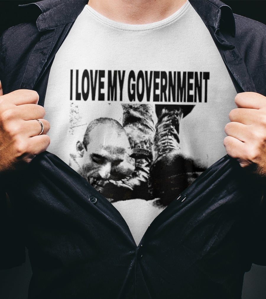 I Love My Government Bootleg Satire Grunge T-Shirt