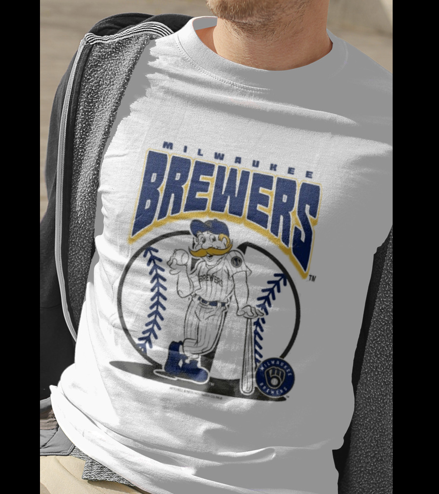 Milwaukee Brewers Retro Baseball Mascot Nostalgia T-Shirt