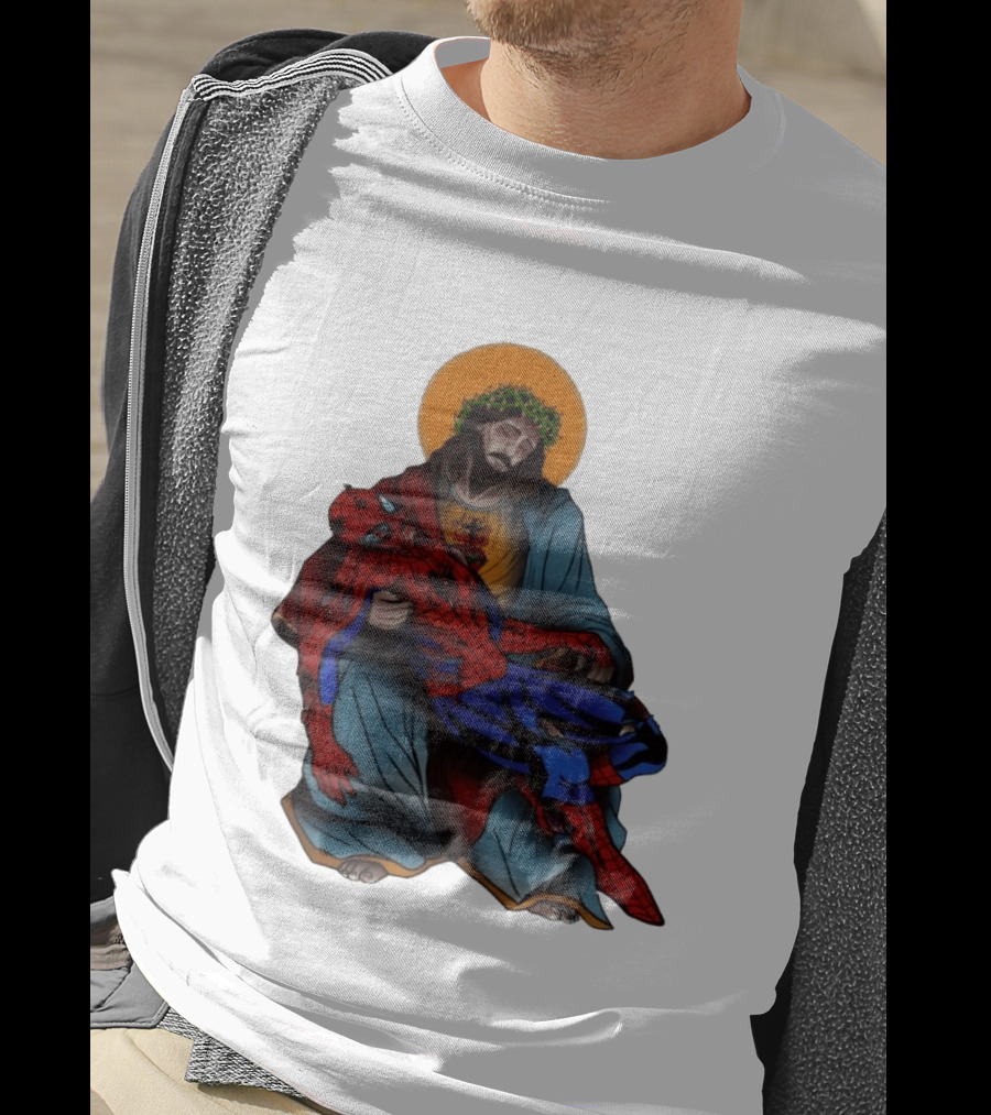 Spider Man Jesus Pieta Marvel T-Shirt