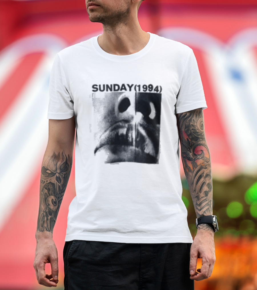Sunday 1994 The Debut Tour Vintage Nostalgia Black And White Face T-Shirt