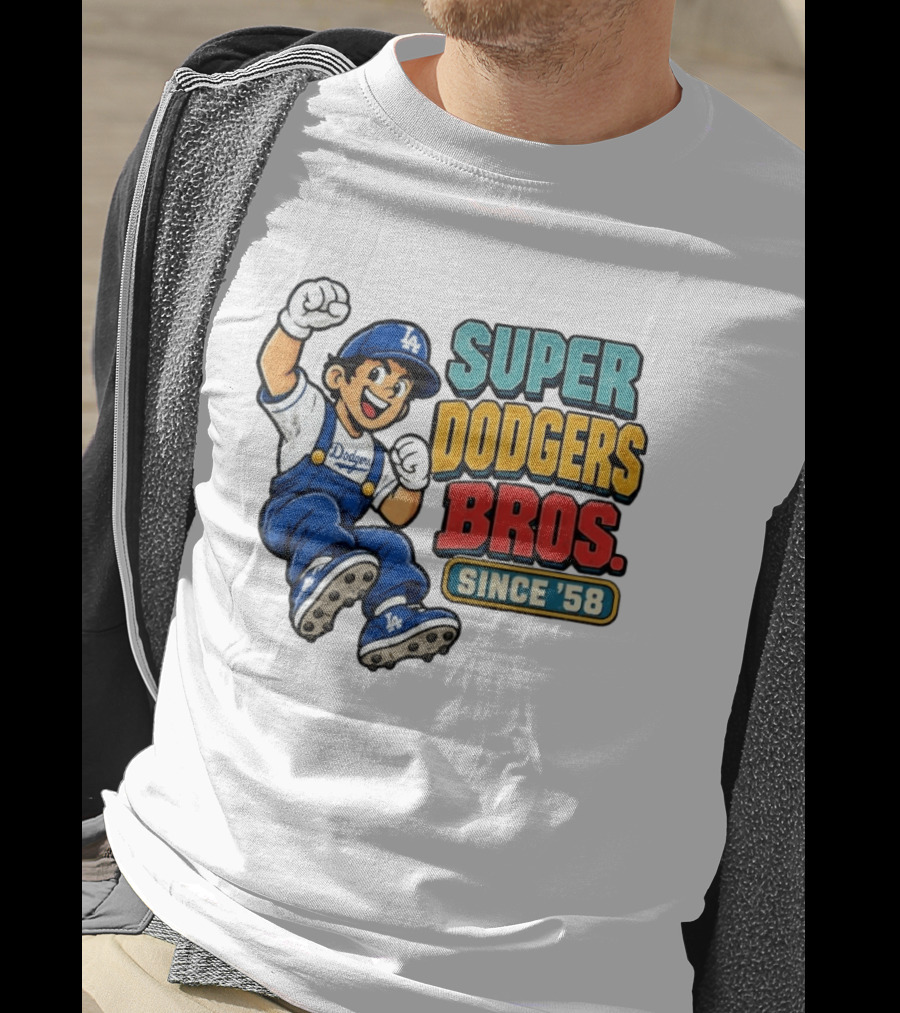 Los Angeles Dodgers Super Bros Since '58 T-Shirt