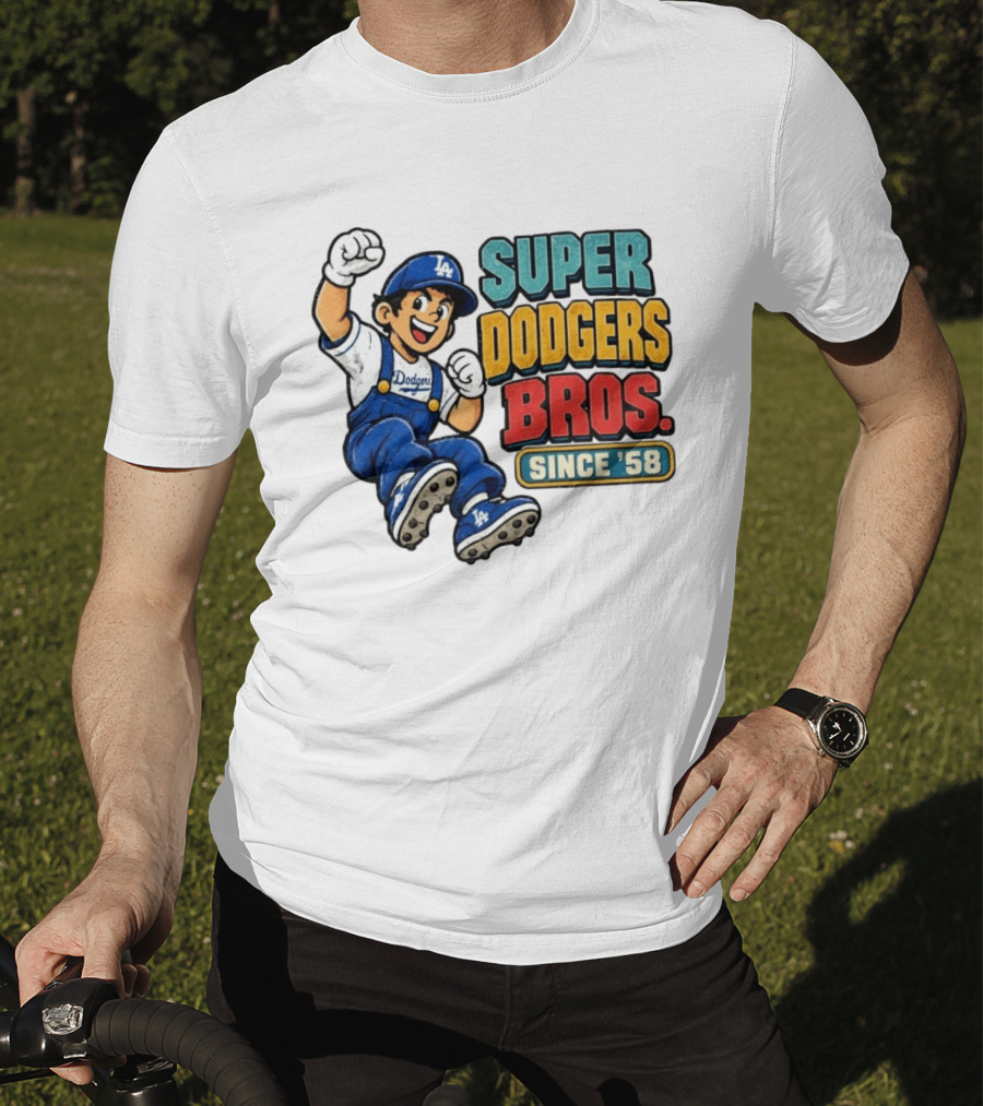 Los Angeles Dodgers Super Bros Since '58 T-Shirt
