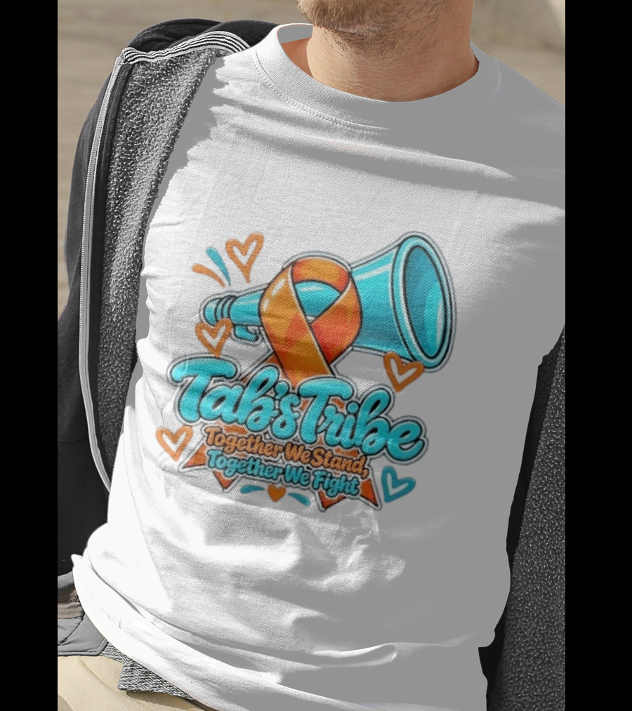 Tab's Tribe Orange Ribbon Together We Stand Fight T-Shirt