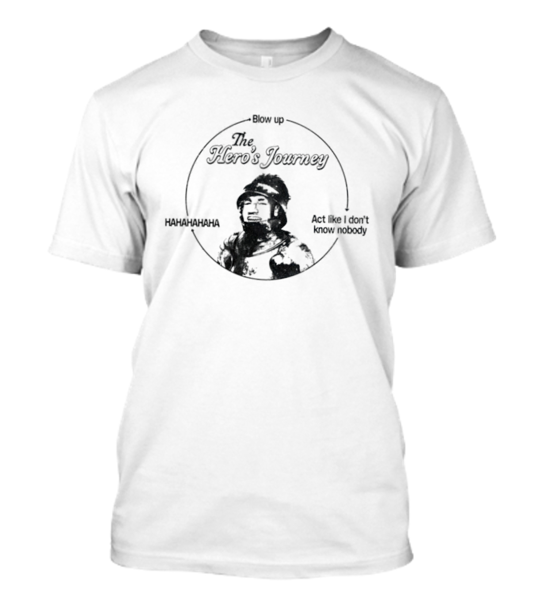 The Hero's Journey Blow Up Hanuman Act Like I Don't Know Nobody Meme T-Shirt
