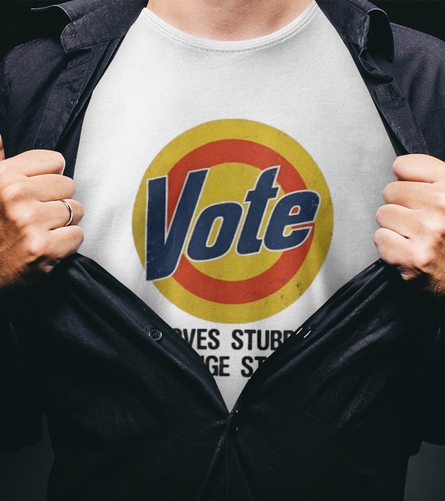 Vote Removes Stubborn Orange Stains Retro Election Humor T-Shirt