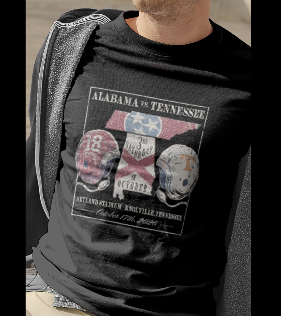 Alabama Vs Tennessee October 17th 2020 NCAA Football Rivalry Neyland Stadium Knoxville T-Shirt