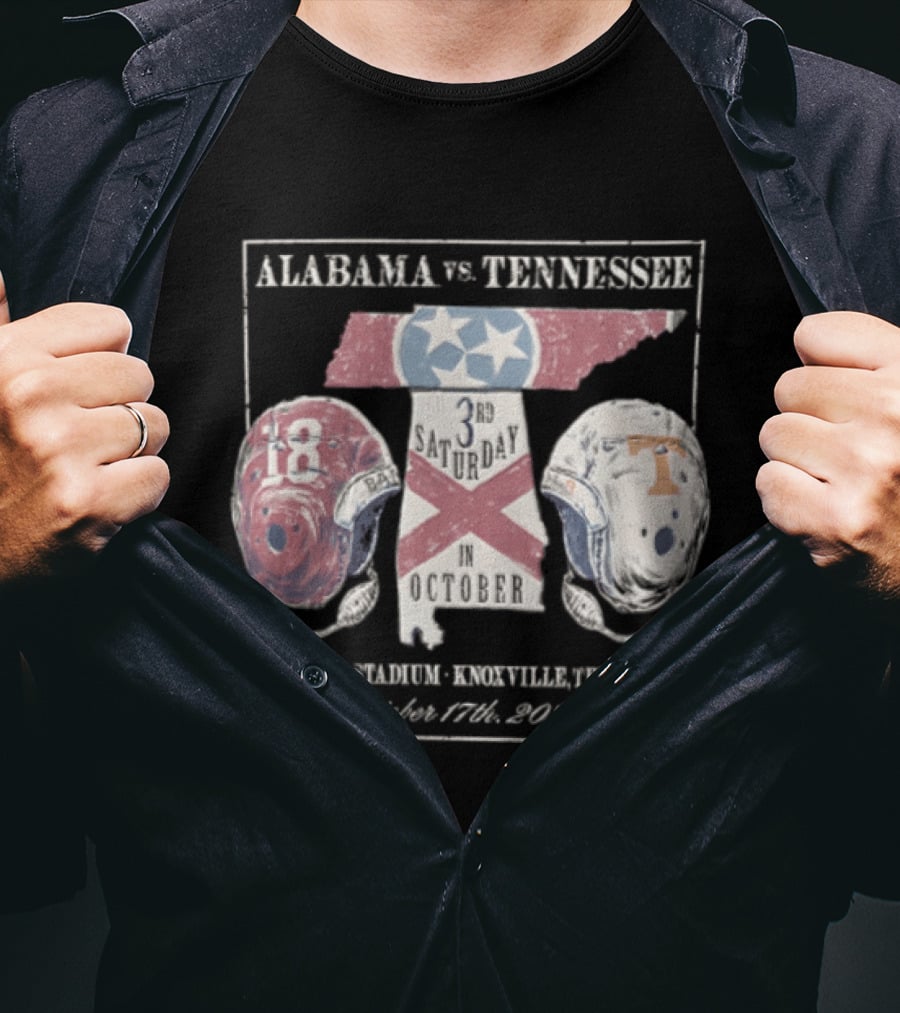 Alabama Vs Tennessee October 17th 2020 NCAA Football Rivalry Neyland Stadium Knoxville T-Shirt
