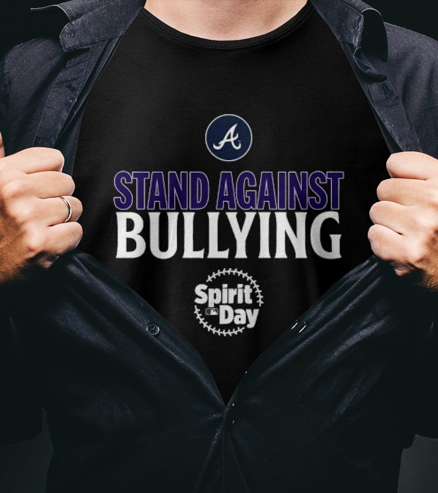 Atlanta Braves A Stand Against Bullying MLB Spirit Day T-Shirt