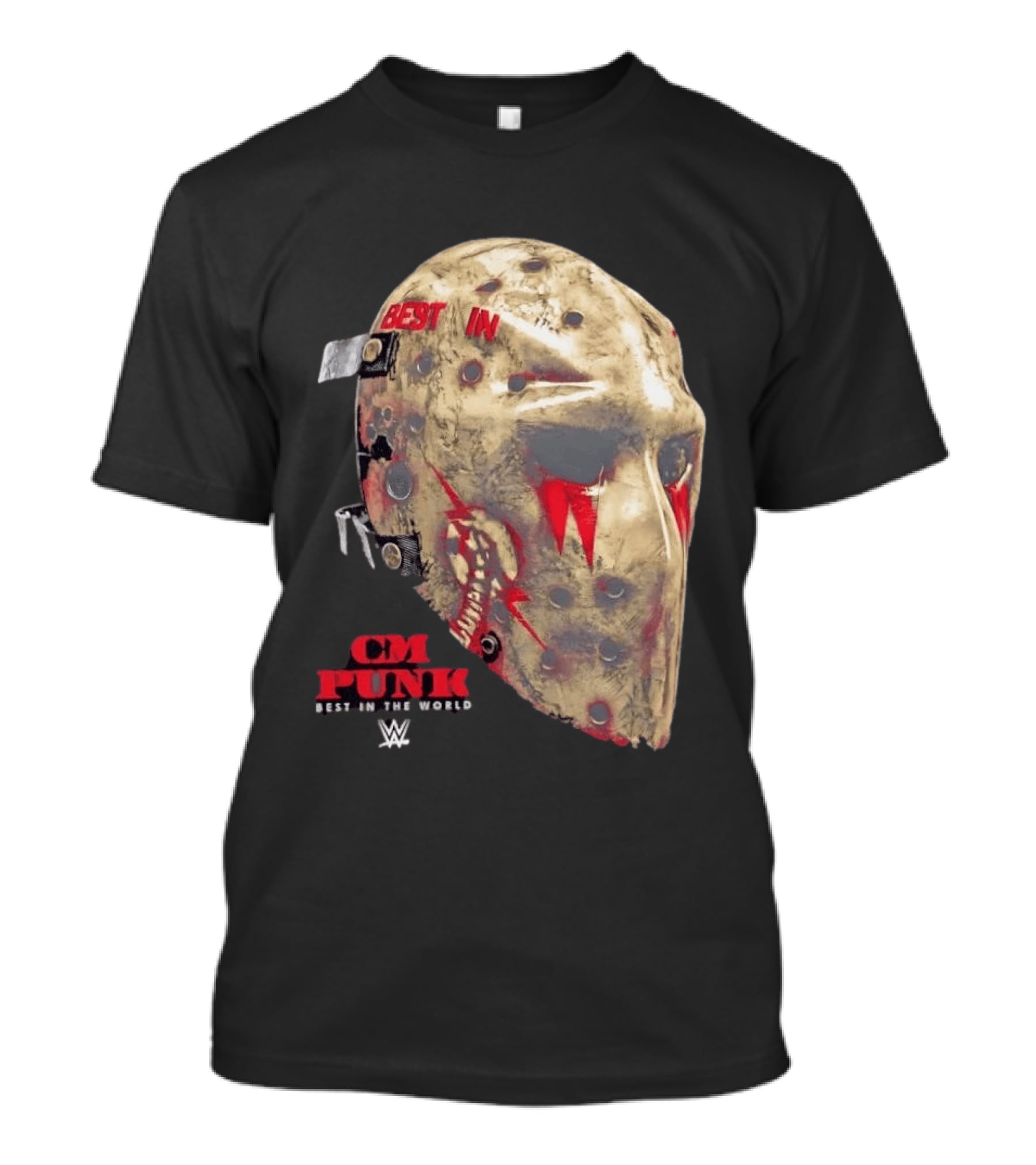 CM Punk Best In The World WWE Jason Voorhees Hockey Mask T-Shirt