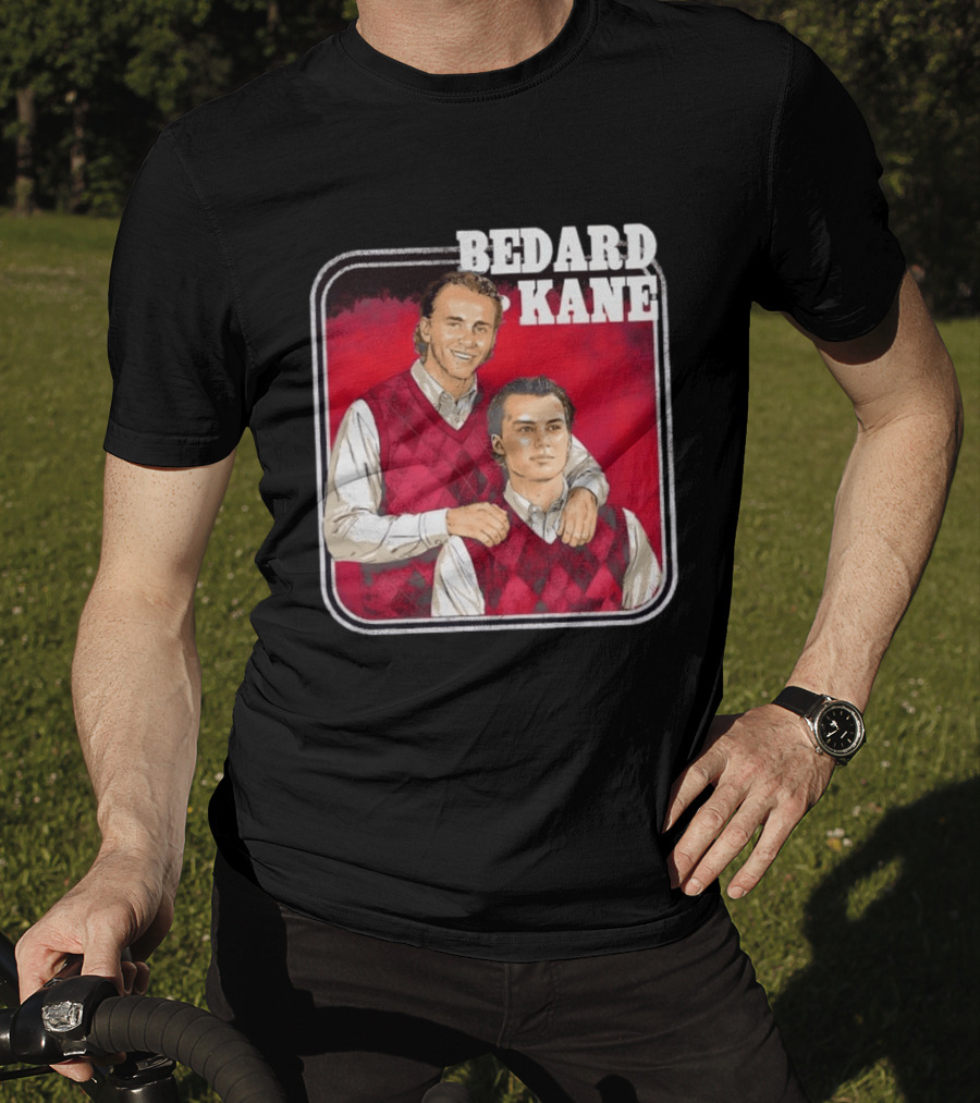 Connor Bedard Patrick Kane Chicago Step Brothers Hockey T-Shirt