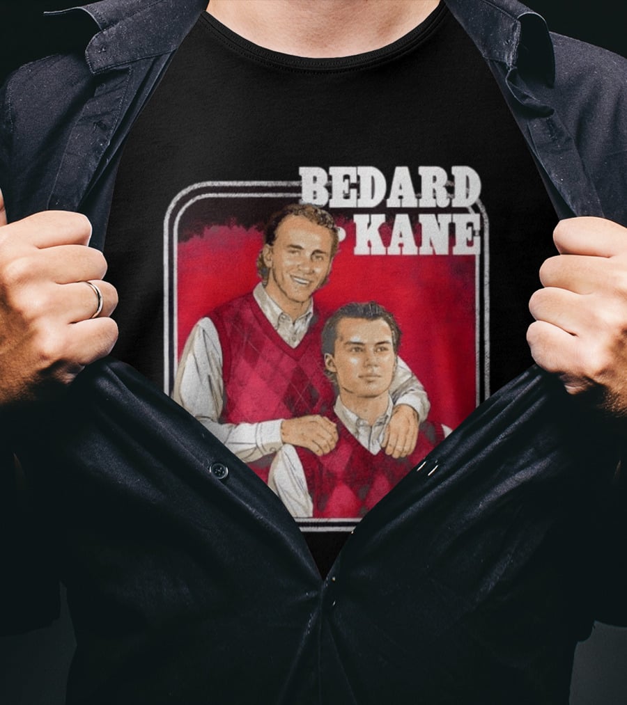 Connor Bedard Patrick Kane Chicago Step Brothers Hockey T-Shirt