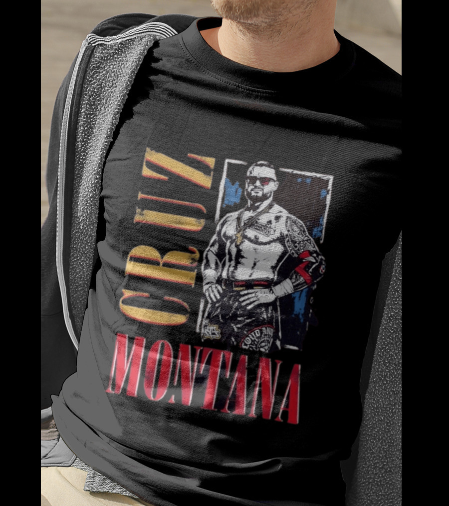 Cruz Montana WWE NXT Wrestling Solid T-Shirt