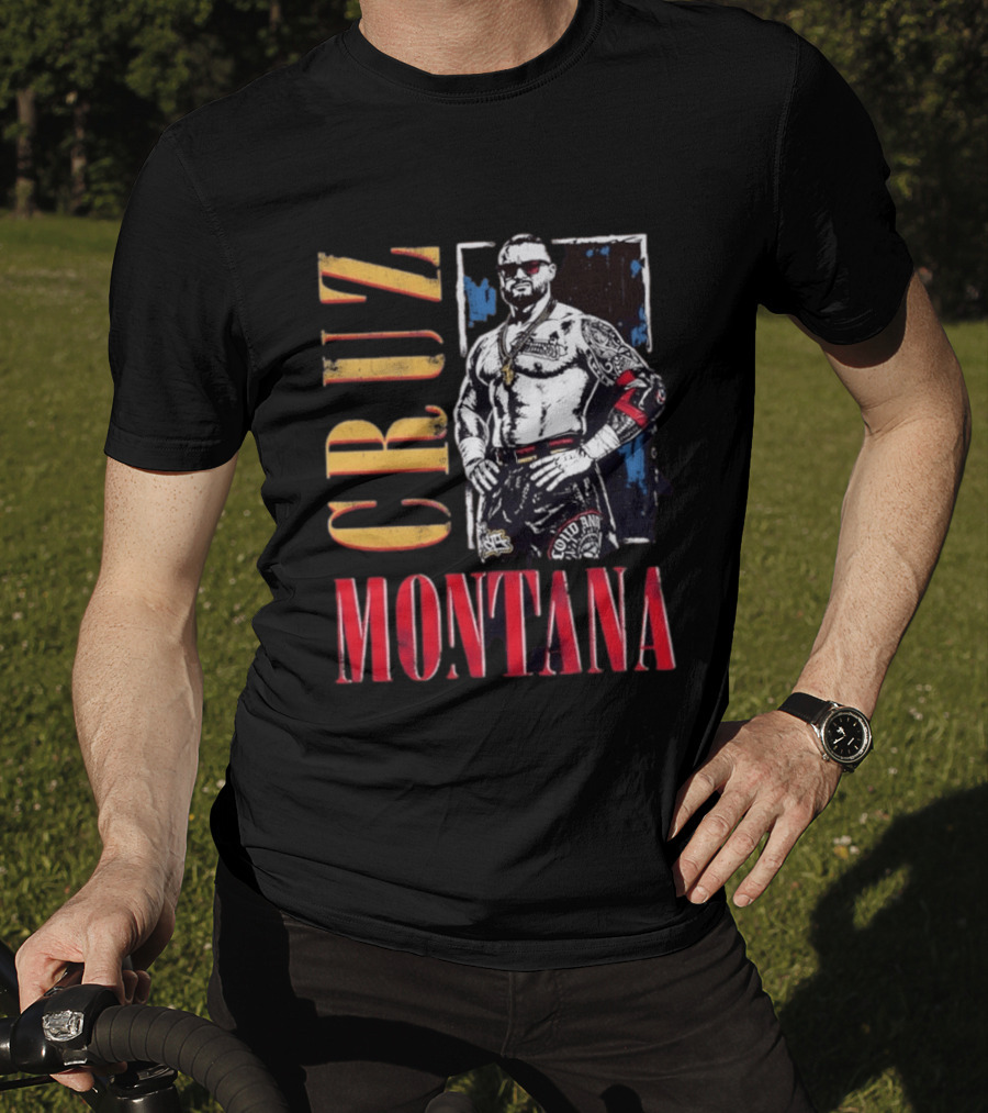 Cruz Montana WWE NXT Wrestling Solid T-Shirt