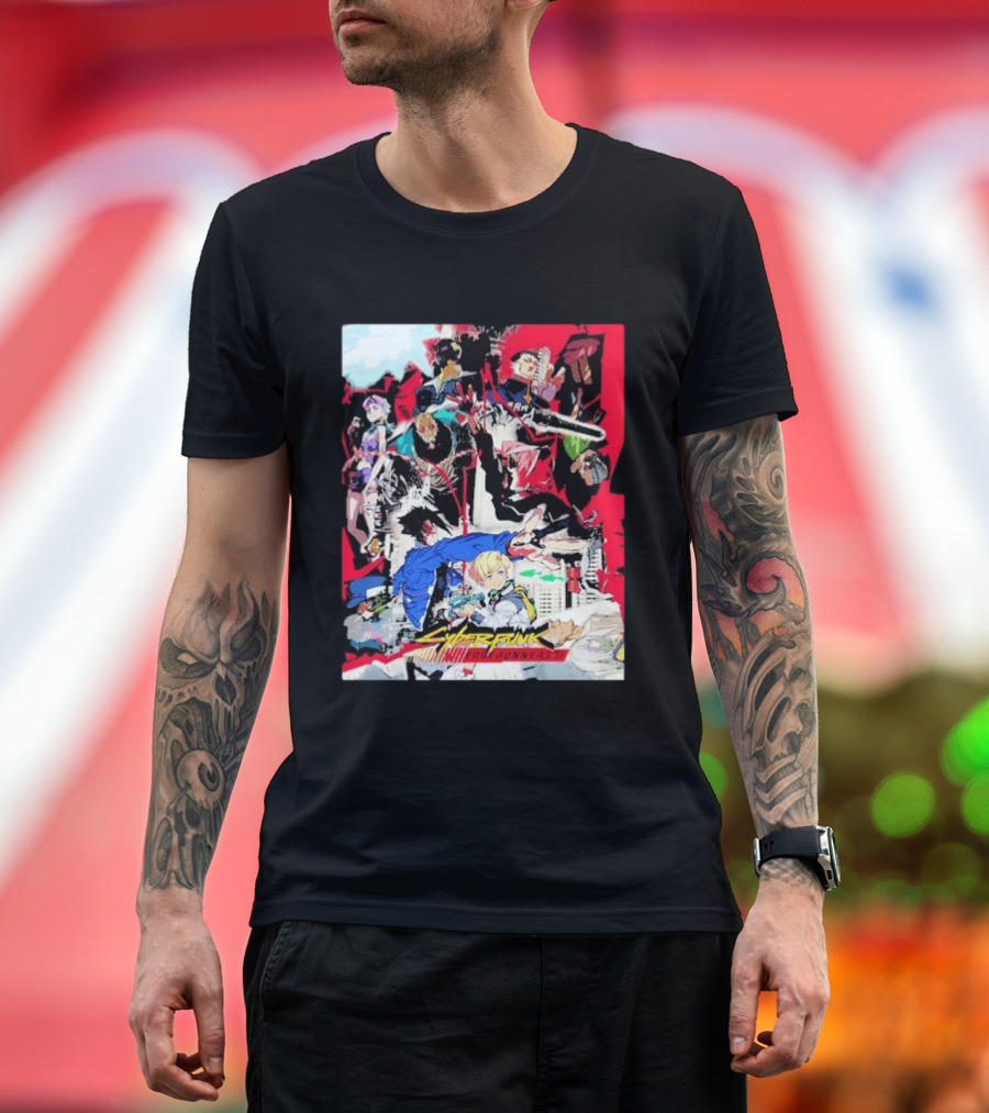Cyberpunk Edgerunners 2 Only On Netflix October 20 2026 Anime Characters And Action Scenes T-Shirt