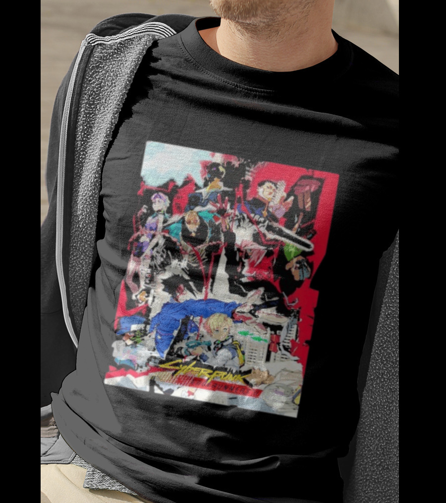 Cyberpunk Edgerunners 2 Only On Netflix October 20 2026 Anime Characters And Action Scenes T-Shirt