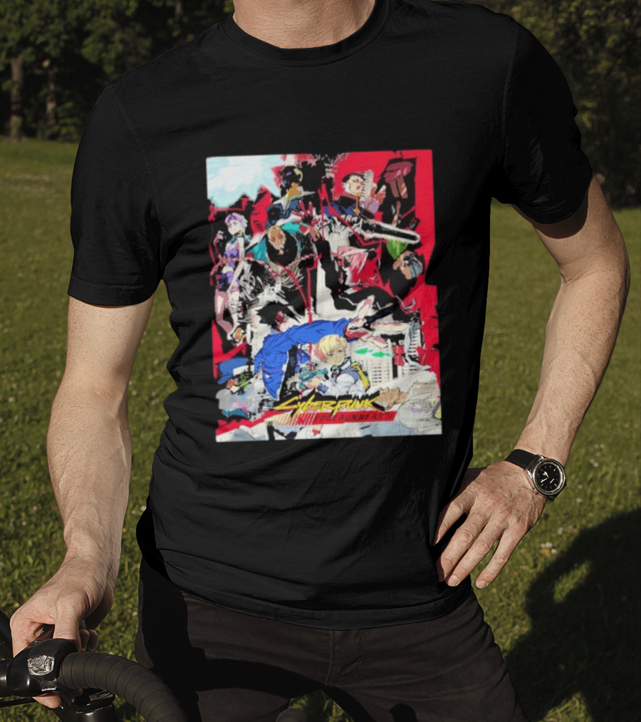 Cyberpunk Edgerunners 2 Only On Netflix October 20 2026 Anime Characters And Action Scenes T-Shirt