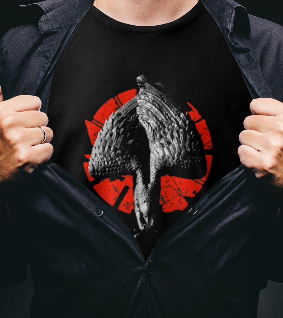 Deathwish Converge Knowledge Will Not Save You Black Longsleeve Bird Red Circle T-Shirt