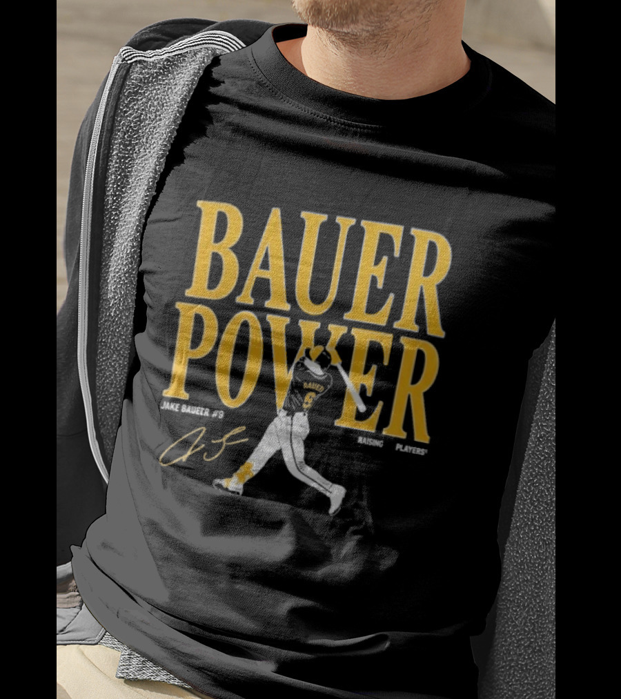 Bauer Power Jake Bauers #9 Baseball Signature T-Shirt