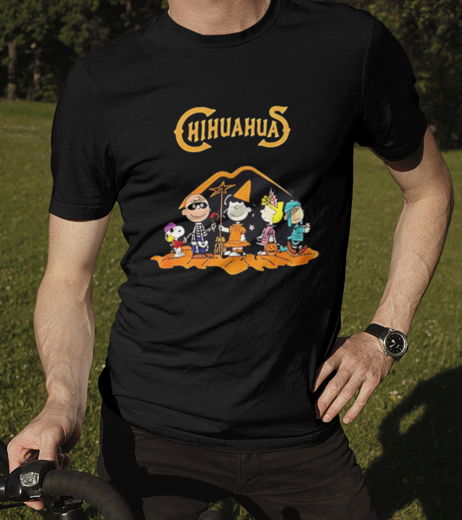 El Paso Chihuahuas Peanuts Halloween 2026 Snoopy Woodstock Lucy Charlie Brown Linus T-Shirt