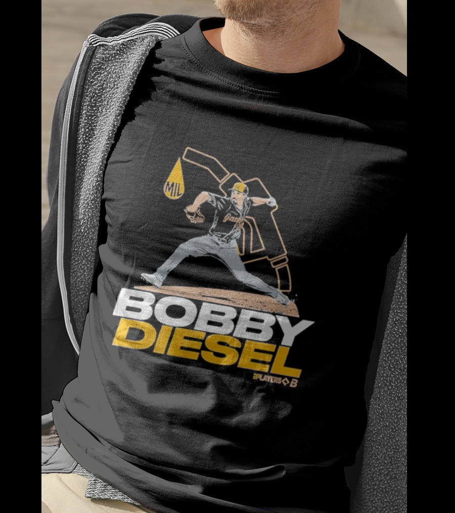 Bobby Diesel Pitcher Oil Can Baseball T-Shirt