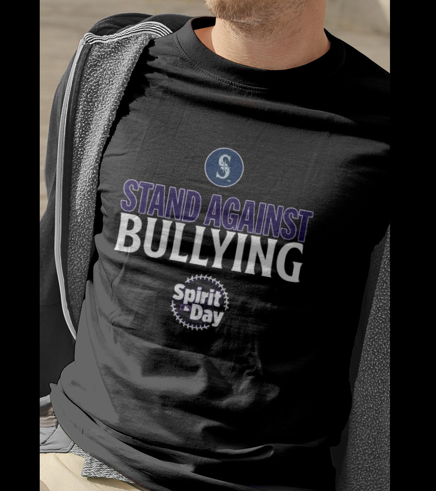Seattle Mariners Spirit Day Stand Against Bullying MLB T-Shirt