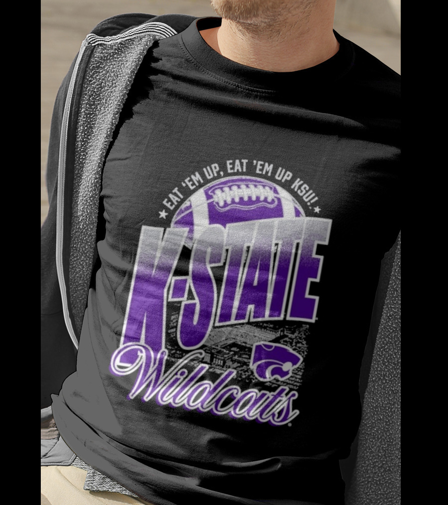 K State Wildcats Football Eat 'Em Up KSU T-Shirt