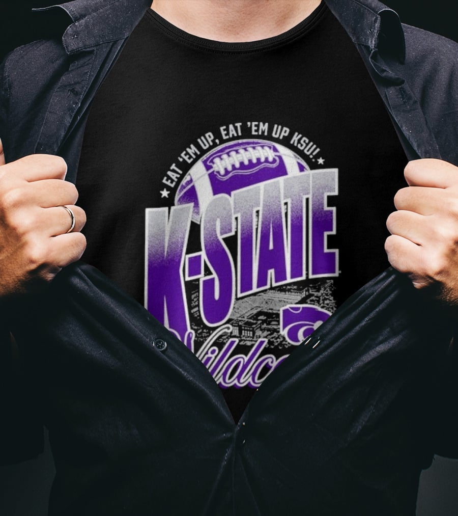 K State Wildcats Football Eat 'Em Up KSU T-Shirt