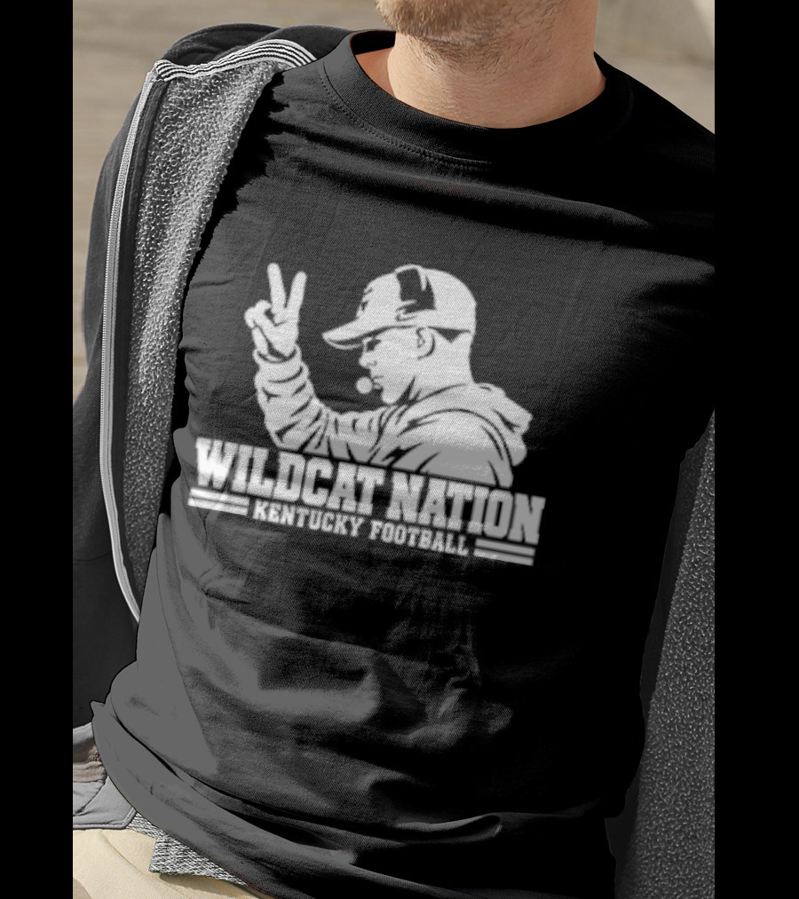 Wildcat Nation Kentucky Football Two Finger Coach T-Shirt