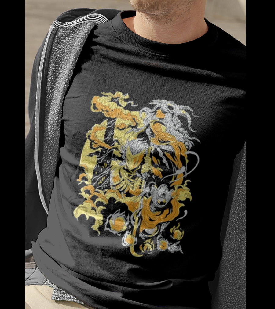 Slay The Spire The Spire Awaits Mysterious Fiery Knight T-Shirt