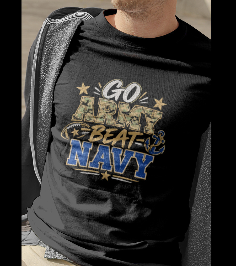 Go Army Beat Navy Stars And Anchor Rivalry T-Shirt