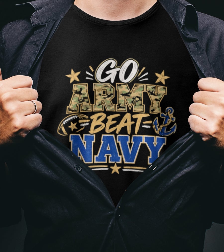 Go Army Beat Navy Stars And Anchor Rivalry T-Shirt