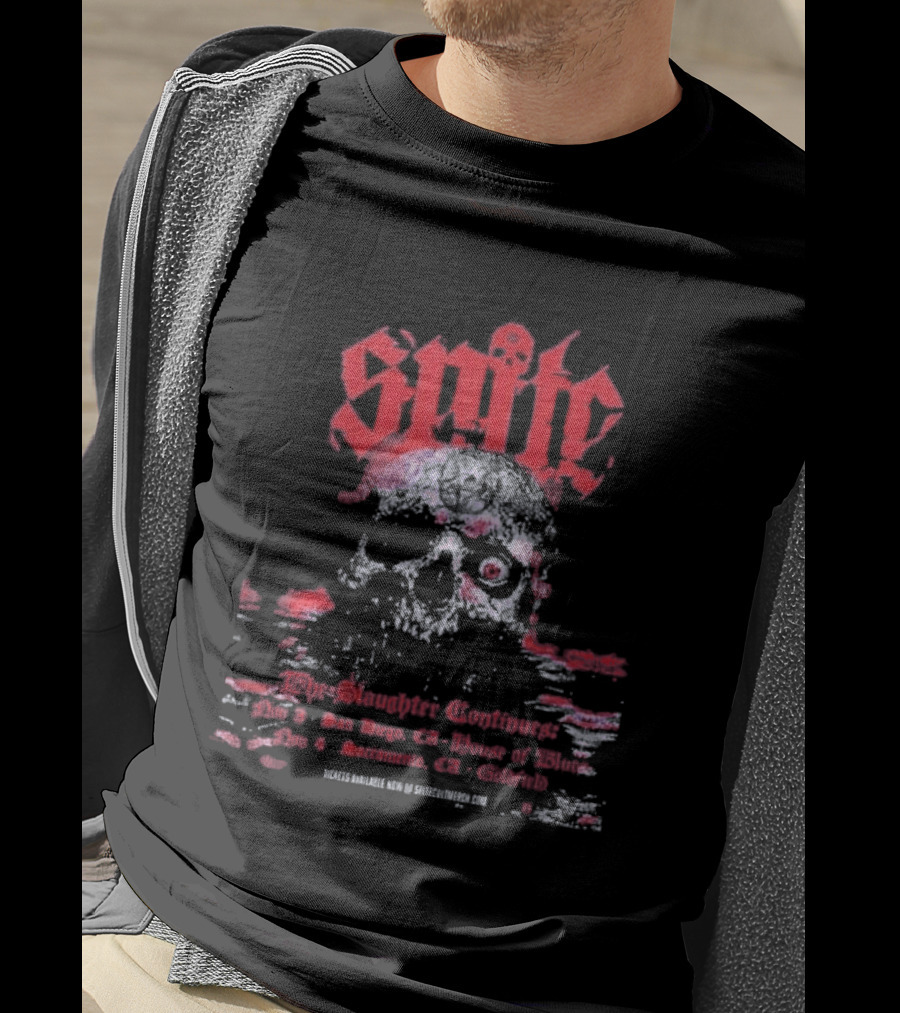 Spite The Slaughter Continues San Diego House Of Blues Sacramento Goldfield November 3rd And 4th 2026 Skull T-Shirt
