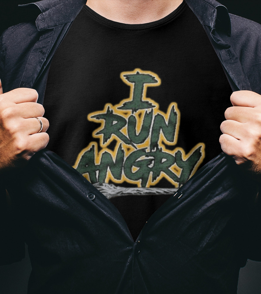 MarShawn Lloyd 32 I Run Angry Green Bay Packers T-Shirt