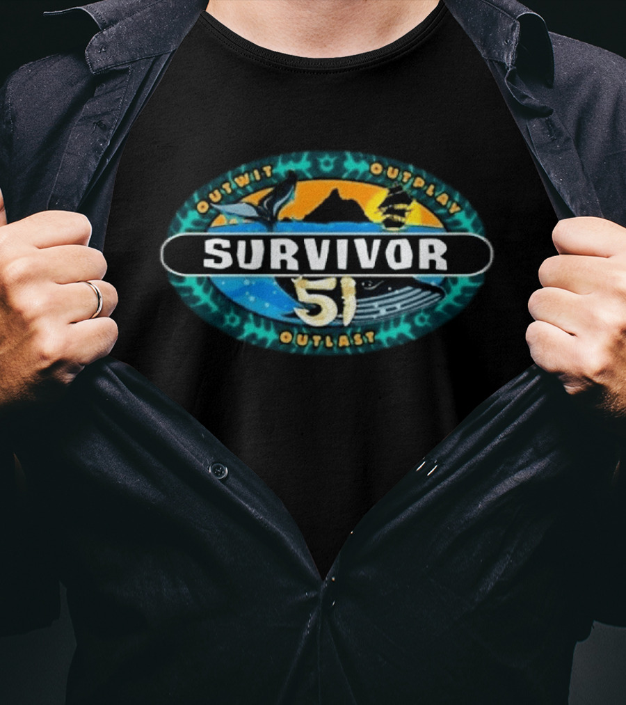 Survivor 51 Outwit Outplay Outlast Oval Island T-Shirt