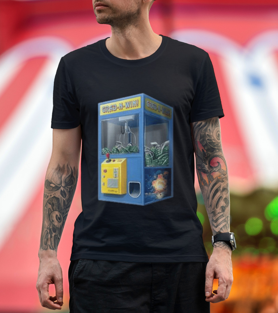 The Wynwood Walls Store Grab N Win Leon Keer Claw Machine Explosion T-Shirt