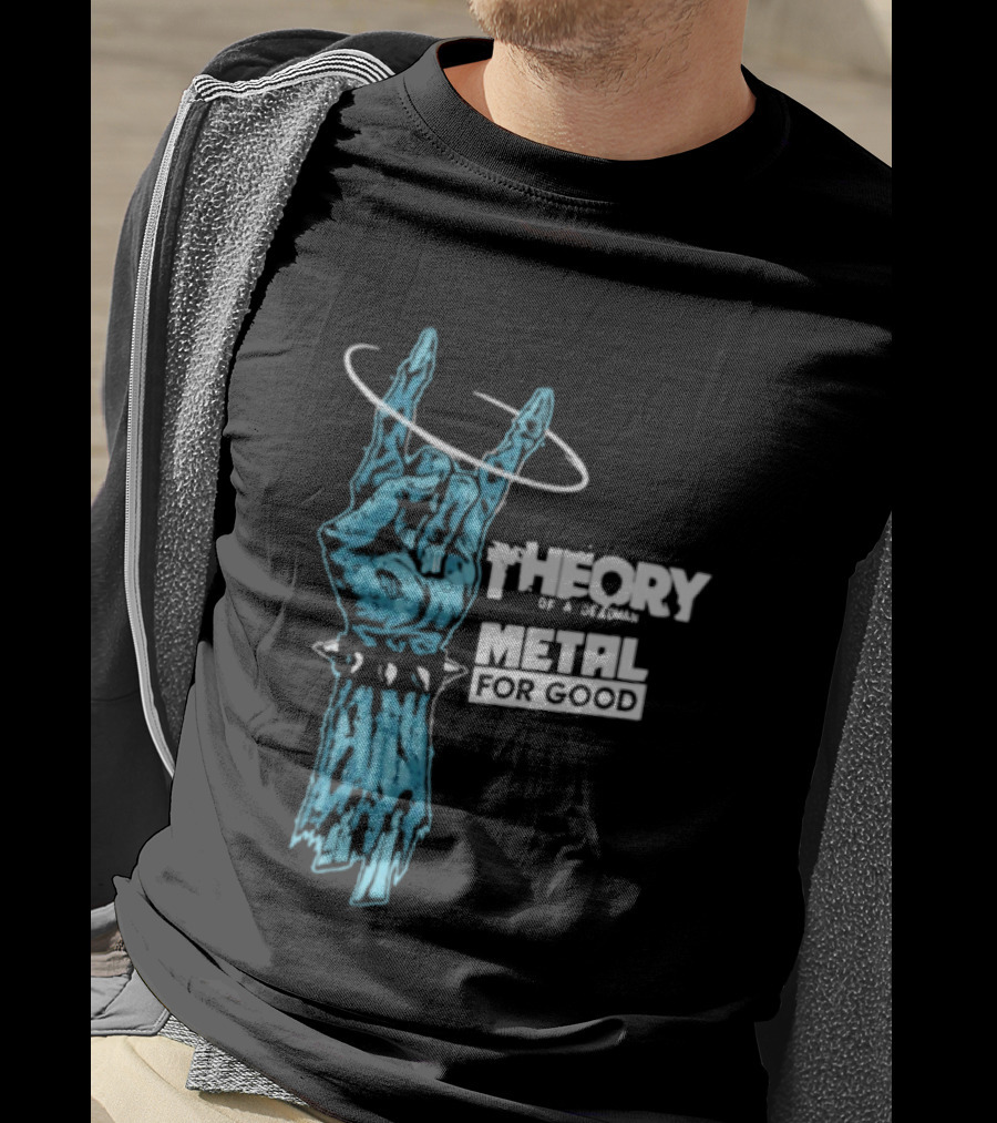 Theory Of A Deadman Metal For Good Blue Hand Halo Collaboration T-Shirt