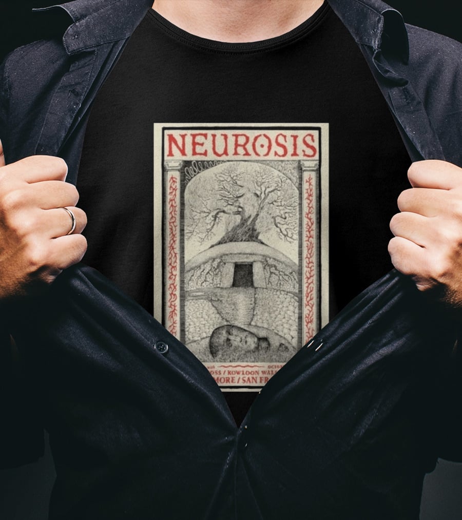 Neurosis At The Fillmore San Francisco October 16th 17th 2026 Terry Gross Kowloon Walled City T-Shirt