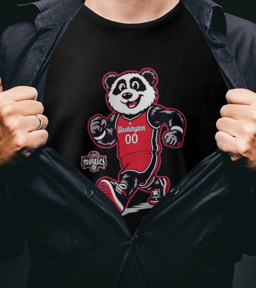 Washington Mystics Panda 00 Jersey T-Shirt