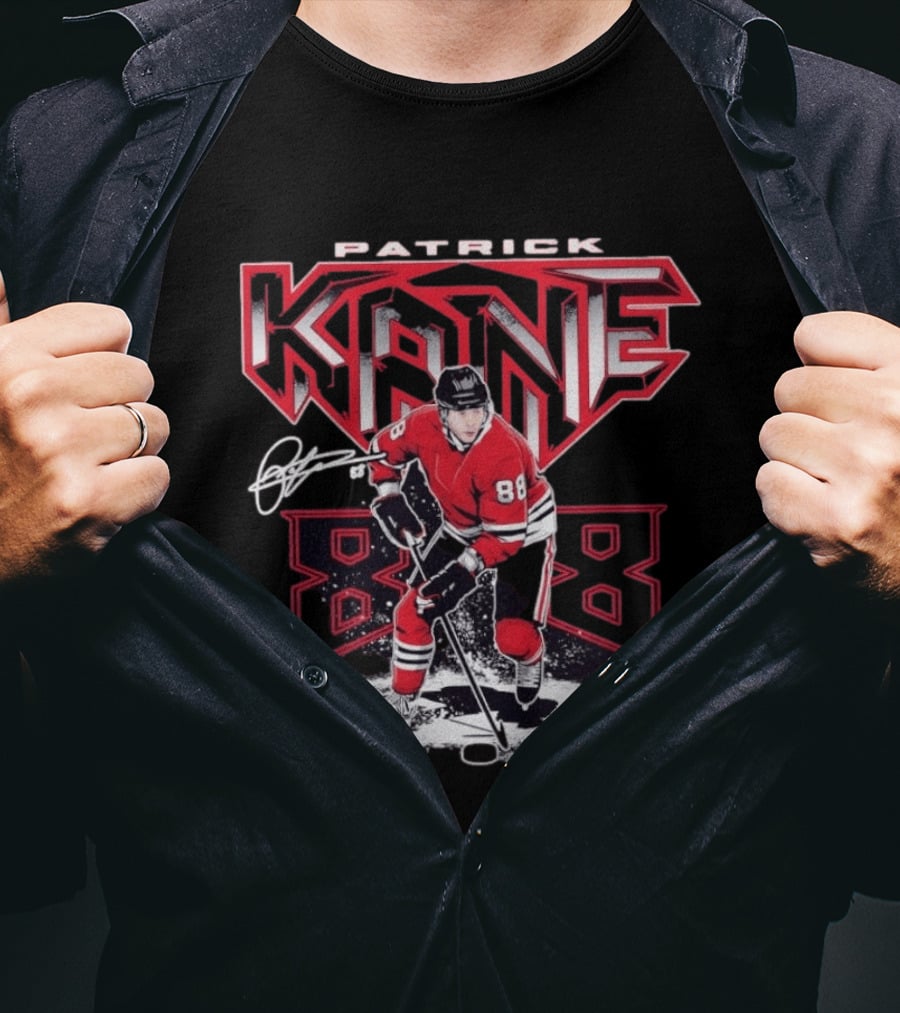 Patrick Kane 88 Chicago Blackhawks Hockey Metal T-Shirt