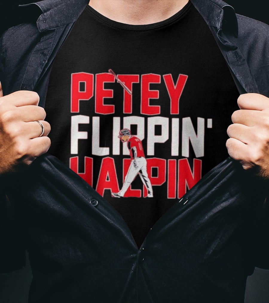 Petey Flippin' Halpin Baseball Cleveland Guardians T-Shirt