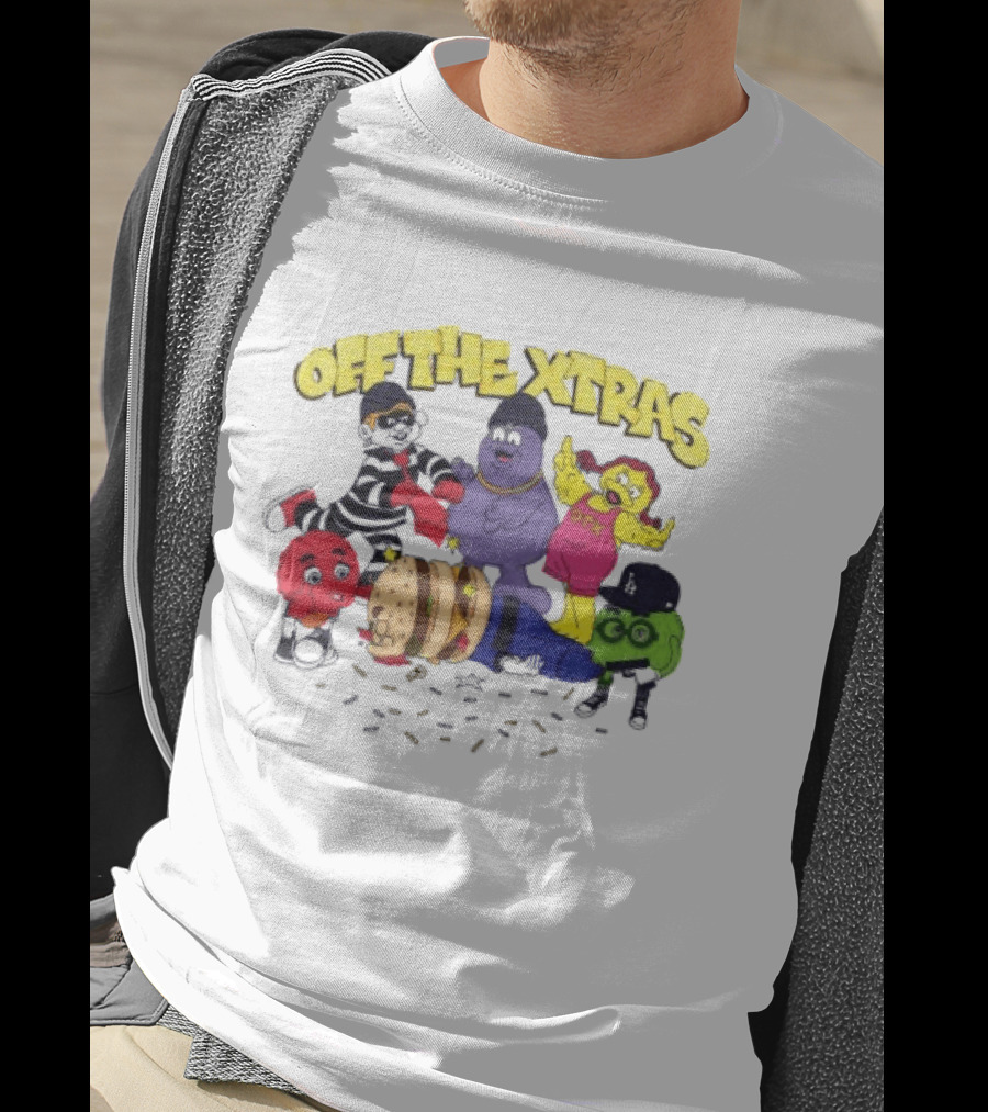 Geezy World Store Trappy Meal Off The Xtras Characters T-Shirt